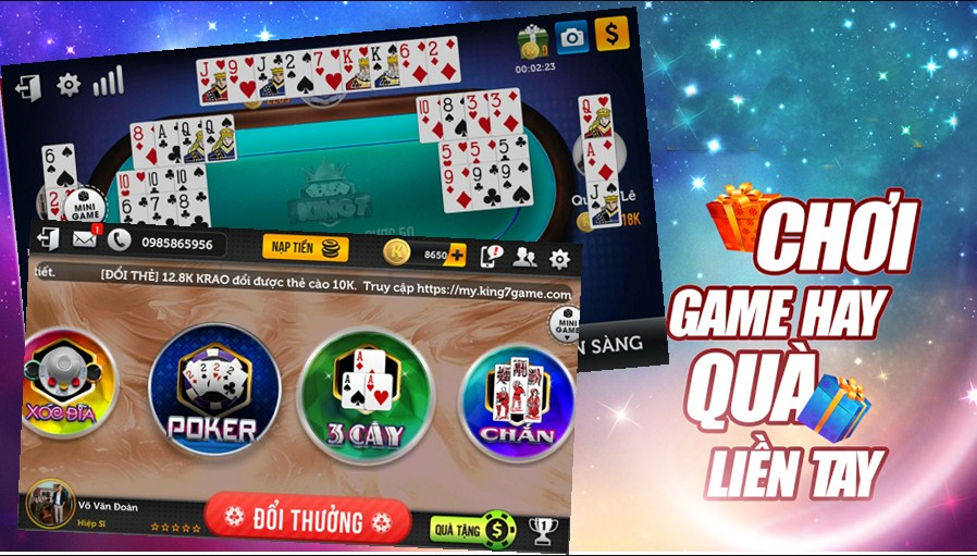 Game bài là một trong các game có khá nhiều nội dung